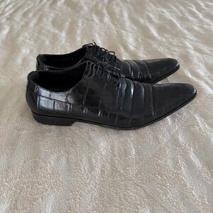Dolce & Gabbana Genuine Crocodile Leather Lace-Up Shoes – Made in Italy – Size 9